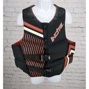 Incite Cabela's Black Red Aquaflex Ski Wakeboard Vest Life Jacket Mens XL